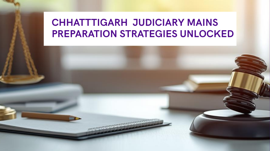 Chhattisgarh Judiciary Mains 2025 Preparation Strategy