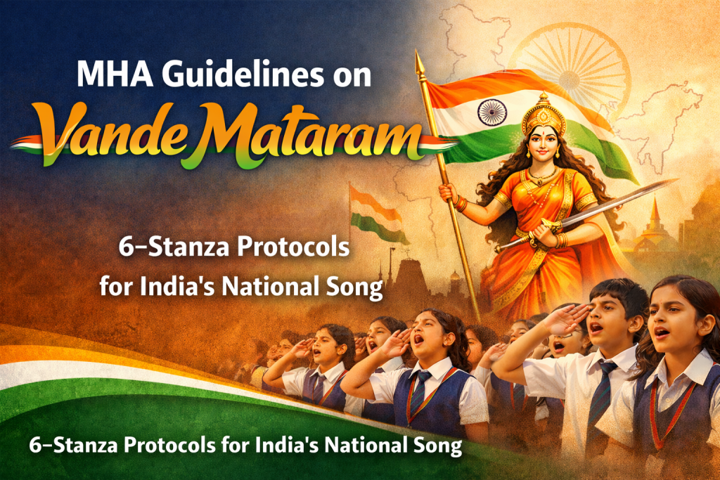 MHA Guidelines on Vande Mataram