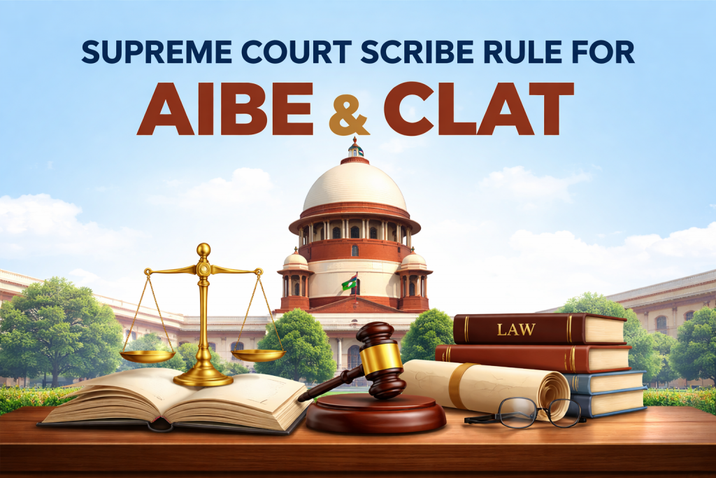 Supreme Court Scribe Rule for AIBE and CLAT: Visually Impaired Candidates Can Choose Graduated Scribes