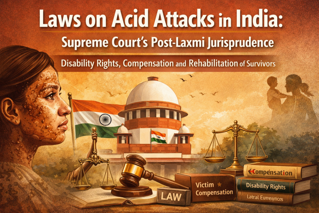 “Laws on Acid Attacks in India: Supreme Court’s Post-Laxmi Jurisprudence”